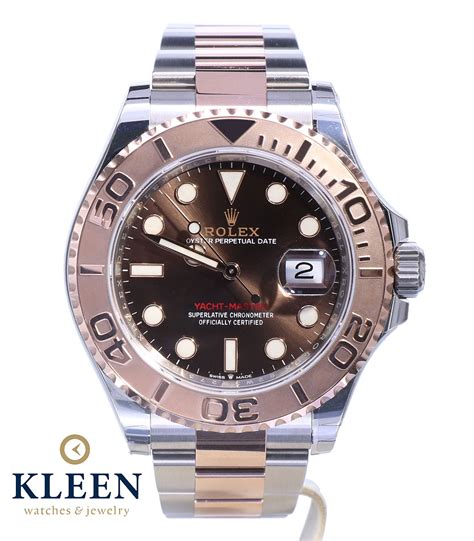 rolex yacht master 40 rose gold chocolate dial